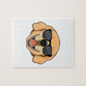 Labrador mit Sonnenbrille Puzzle (Horizontal)