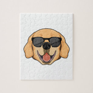 Labrador mit Sonnenbrille Puzzle
