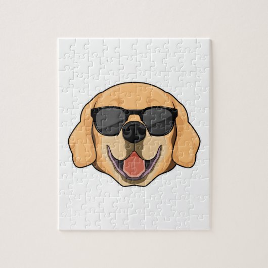 Labrador mit Sonnenbrille Puzzle (Vertikal)