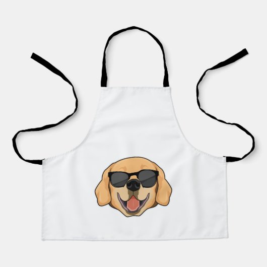 Labrador mit Sonnenbrille Schürze (Vorderseite)