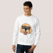 Labrador mit Sonnenbrille Sweatshirt (Vorne ganz)