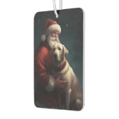 Labrador mit Weihnachtsmann Weihnachten Autolufterfrischer (Links)