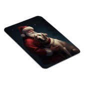 Labrador mit Weihnachtsmann Weihnachten Magnet (Rechte Seite)