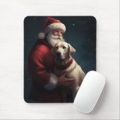 Labrador mit Weihnachtsmann Weihnachten Mousepad (Mit Mouse)