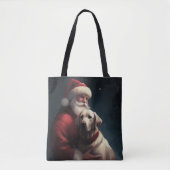 Labrador mit Weihnachtsmann Weihnachten Tasche (Vorderseite)