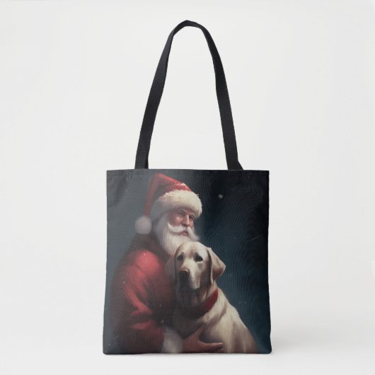 Labrador mit Weihnachtsmann Weihnachten Tasche (Vorderseite)