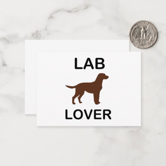 Labrador Mitteilungskarte (Vorderseite/Rückseite Beispiel)