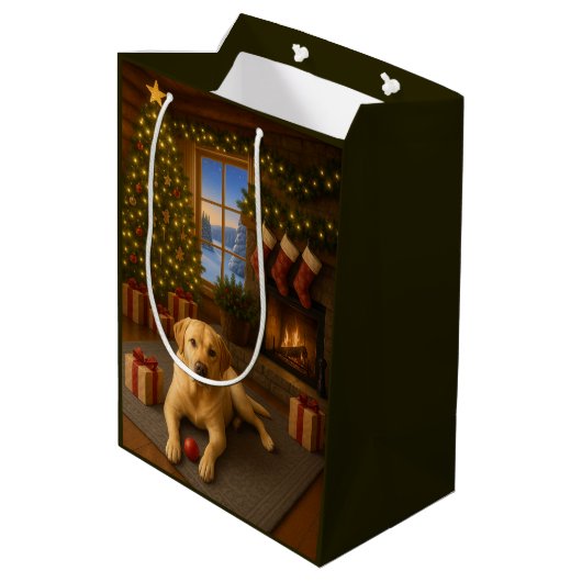 Labrador  mittlere geschenktüte (Rückseite Schrägansicht)