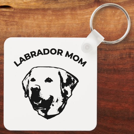 Labrador Mom Schlüsselanhänger (Rückseite)