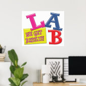 LABRADOR MOTTO - WIR ERGEBNISSE - MEDIZINISCHES LA POSTER (Heimbüro)