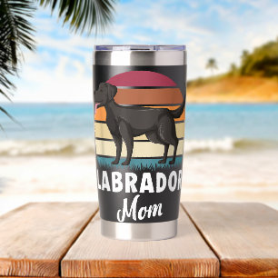 Labrador Mutter Hund Mutter Haustier Schwarzer Lab Thermobecher