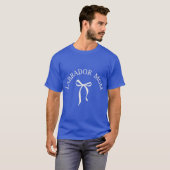 Labrador-Mutter Minimalistischer Bogen Ästhetik Hu T-Shirt (Vorne ganz)