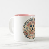 Labrador-Mutter Muttertag Guter Junge Zweifarbige Tasse (Vorderseite Links)
