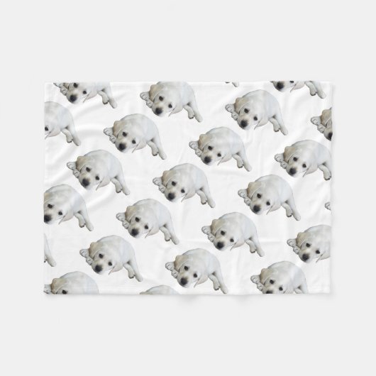 Labrador nach oben fleecedecke (Vorderseite (Horizontal))