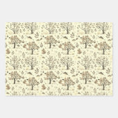 Labrador Niedlich Herbstmuster Geschenkpapier Set (Vorderseite 3)