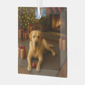 Labrador ornament aus glas (Vorderseite links)