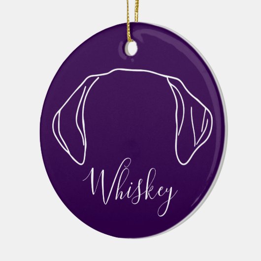 Labrador Ornament (Om Logo) (Links)