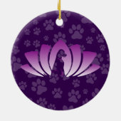 Labrador-Ornament (Om-Logo) Keramik Ornament (Hinten)