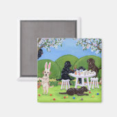 Labrador & Ostereier Magnet (Vorderseite/Rückseite)