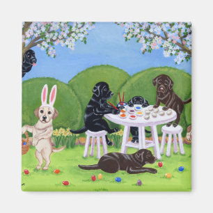 Labrador & Ostereier Magnet