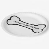 Labrador Pappteller (Schrägansicht)