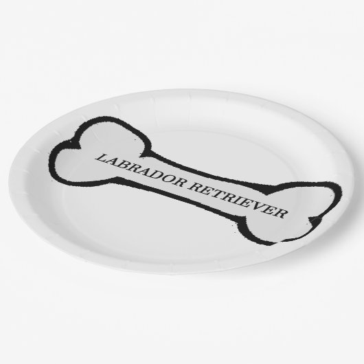 Labrador Pappteller (Schrägansicht)