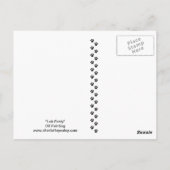 Labrador Party Hund Art Postkarte (Rückseite)