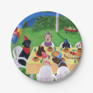 Labrador-Party-Papier-Teller Pappteller