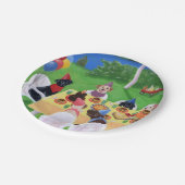 Labrador-Party-Papier-Teller Pappteller (Schrägansicht)