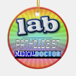 LABRADOR PATHOLOGIST LOGO KERAMIK ORNAMENT