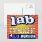 LABRADOR PATHOLOGIST LOGO POSTKARTE (Vorne/Hinten)