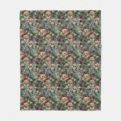 Labrador Pattern Weihnachten Fleecedecke (Vorderseite)