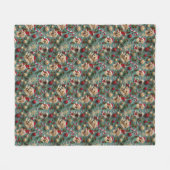 Labrador Pattern Weihnachten Fleecedecke (Vorderseite (Horizontal))