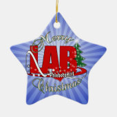 LABRADOR PHLEBOTOMIST CHRISTMAS KERAMIKORNAMENT (Vorne)
