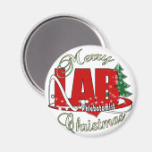 LABRADOR PHLEBOTOMIST CHRISTMAS MAGNET (Vorderseite/Rückseite)