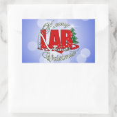 LABRADOR PHLEBOTOMIST CHRISTMAS RECHTECKIGER AUFKLEBER (Tasche)