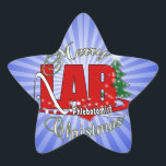 LABRADOR PHLEBOTOMIST CHRISTMAS Stern-Aufkleber<br><div class="desc">LABRADOR PHLEBOTOMIST CHRISTMAS BIG RED LABRADOR ABREVIATION MERRY CHRISTMAS - Celebrate PHLEBOTOMY VENIPUNKTURIST BLUT ZEICHN</div>