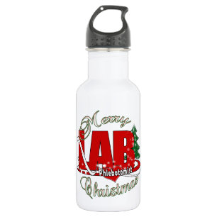 LABRADOR PHLEBOTOMIST CHRISTMAS TRINKFLASCHE