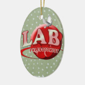 LABRADOR PHLEBOTOMIST RBC LOGO KERAMIK ORNAMENT (Links)