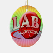 LABRADOR PHLEBOTOMIST RBC LOGO KERAMIKORNAMENT (Rechts)