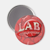 LABRADOR PHLEBOTOMIST RBC LOGO MAGNET (Vorderseite/Rückseite)
