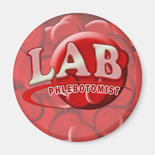 LABRADOR PHLEBOTOMIST RBC LOGO MAGNET (Vorne)