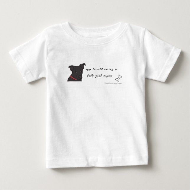 Labrador-Pitbulle-Mischung Baby T-shirt (Vorderseite)