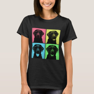 Labrador Pop Art lustige schwarze Lab Dog Liebhabe T-Shirt