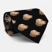 Labrador-Porträt-Muster Krawatte (Gerollt)