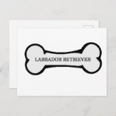 Labrador Postkarte (Vorne/Hinten)