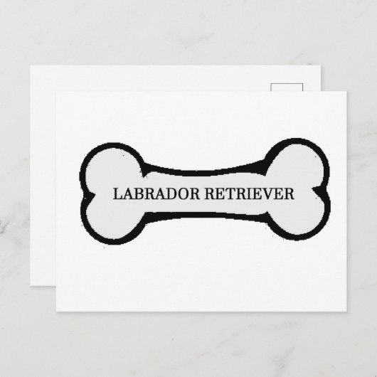 Labrador Postkarte (Vorne/Hinten)