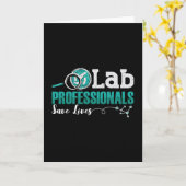 Labrador Professionals Rette Laborassistent Karte (Gelbe Blume)