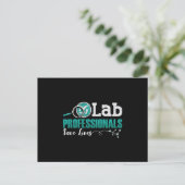Labrador Professionals Rette Laborassistent Postkarte (Stehend Vorderseite)