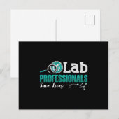 Labrador Professionals Rette Laborassistent Postkarte (Vorne/Hinten)